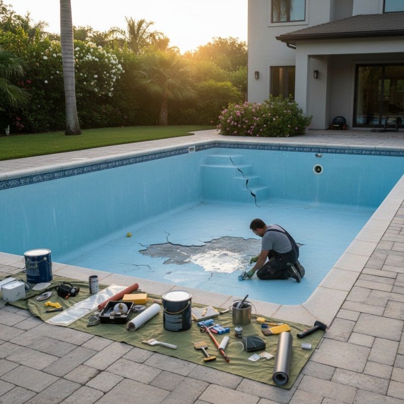 Local Pool Crack Repair pros at work